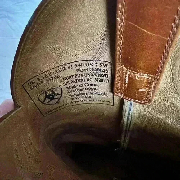 Ariat 34740 Heritage R Toe Western Leather Work Cowboy Mens Soft Toe Boot 8.5 EE - Picture 6 of 10